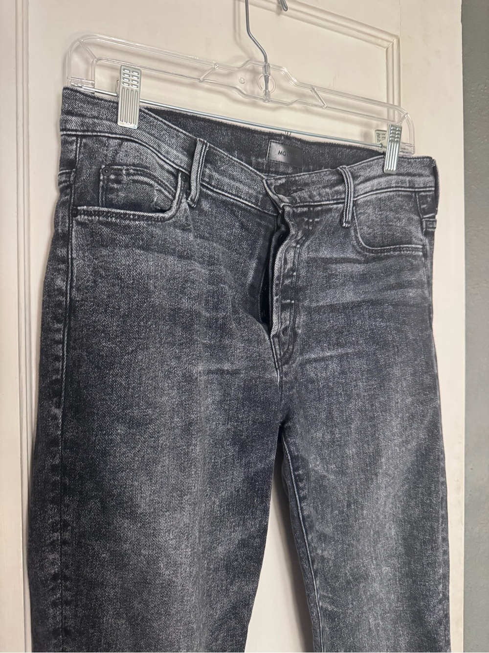 Mother The Stunner Ankle Fray Friday the 13th Black Distressed Size 28 - Picture 2 of 10